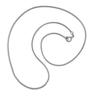 Italian Snake Chain Necklace | Vintage Sterling Silver 925 | 16"